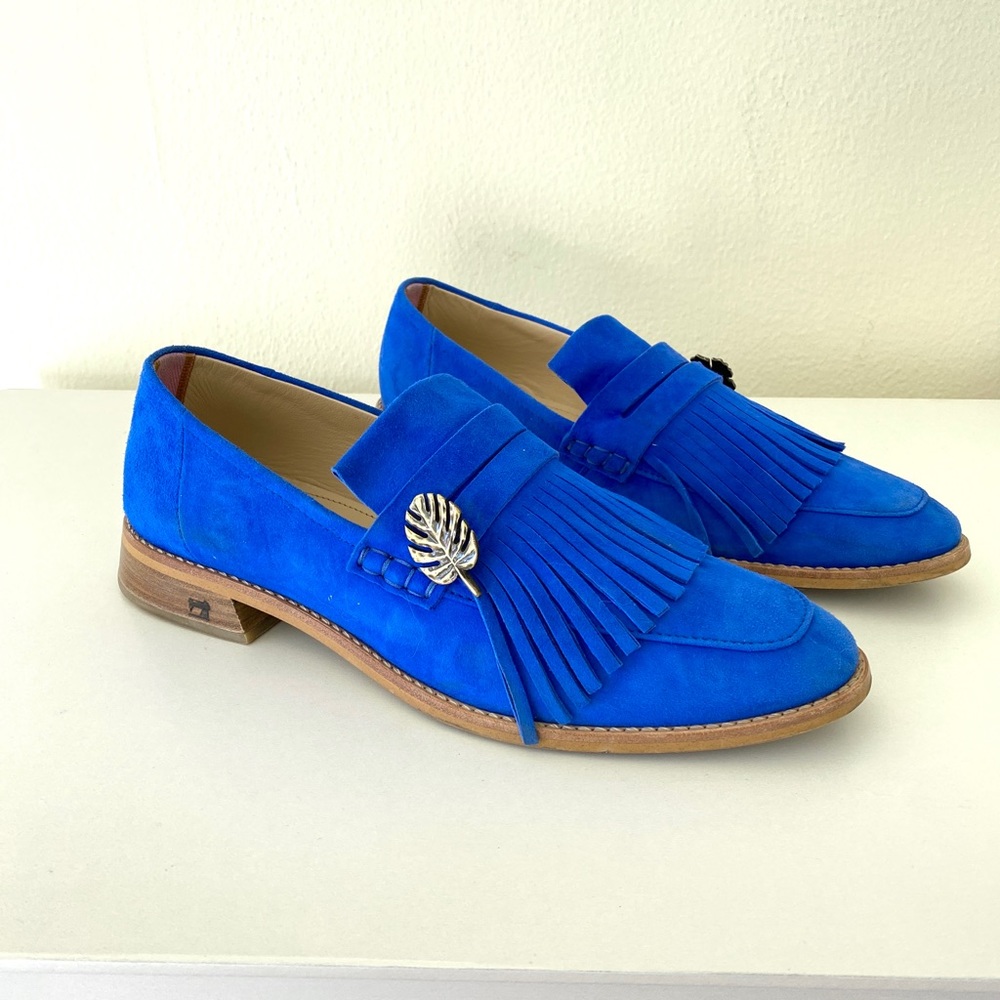 SCOTCH & SODA Loel Suede Fringe Loafers - sz 41